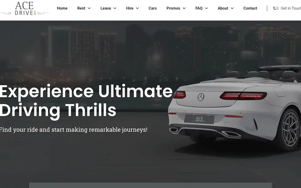 Ace Drive Pte Ltd website homepage, 4 Oct 2026