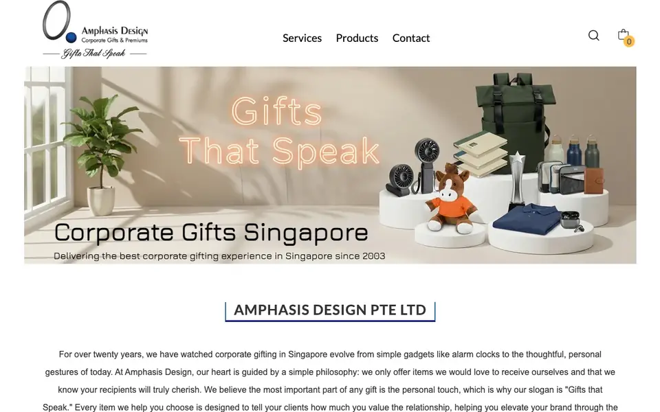 Amphasis Design Pte Ltd website homepage, 4 Oct 2026