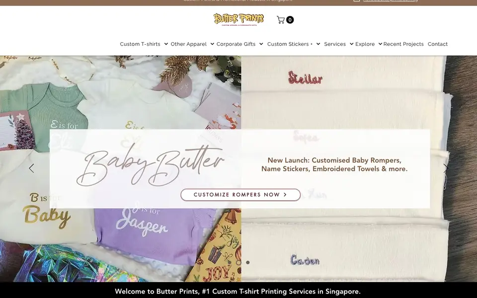 Butter Prints Private Limited website homepage, 4 Oct 2026