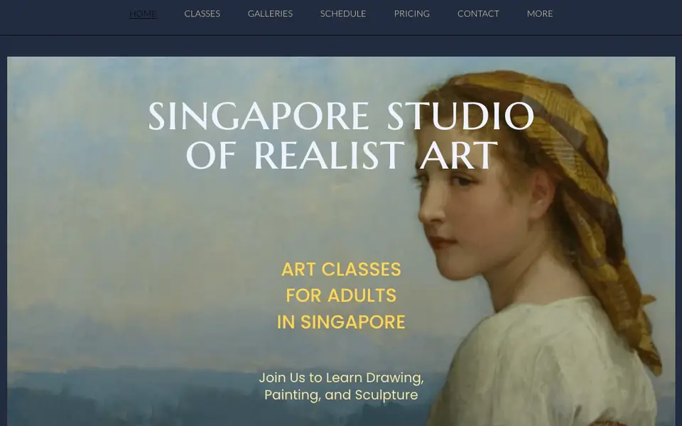 Classical Realism SG – Art School Singapore website homepage, 4 Oct 2026