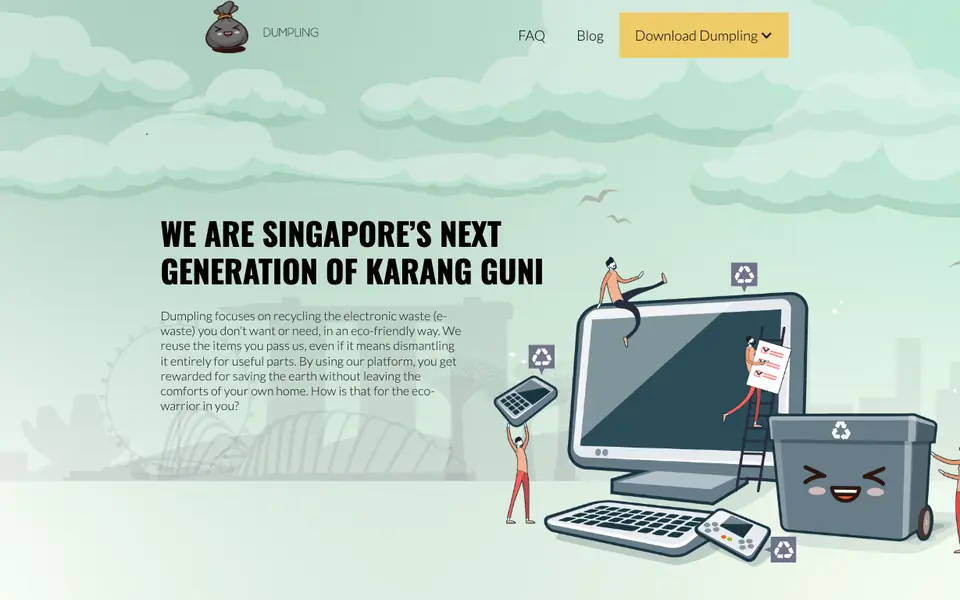 Dumpsterz website homepage, 4 Oct 2026