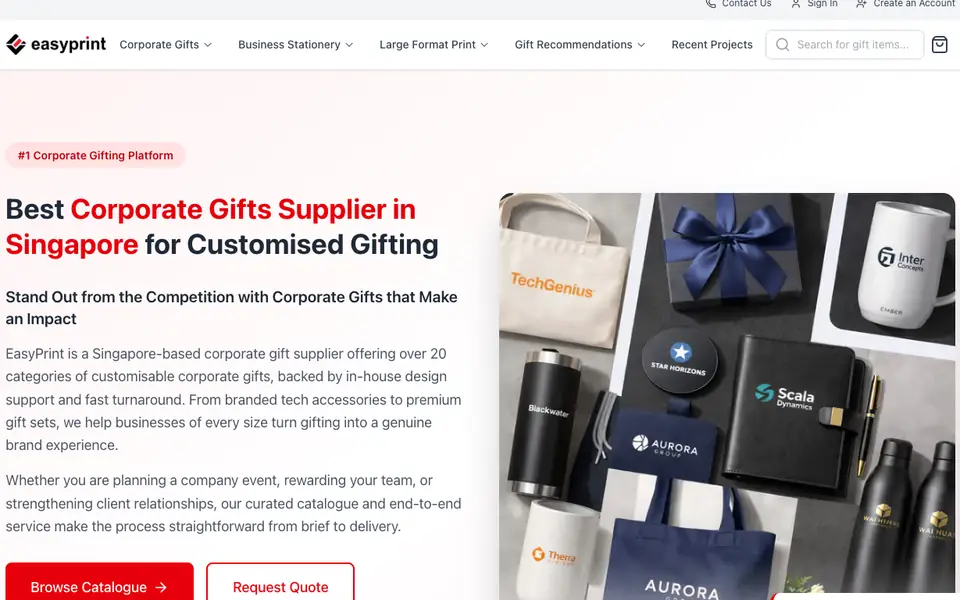 EasyPrint Singapore website homepage, 4 Oct 2026