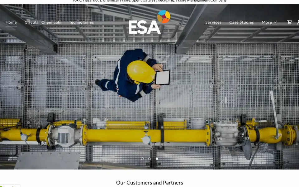 Environmental Solutions website homepage, 4 Oct 2026
