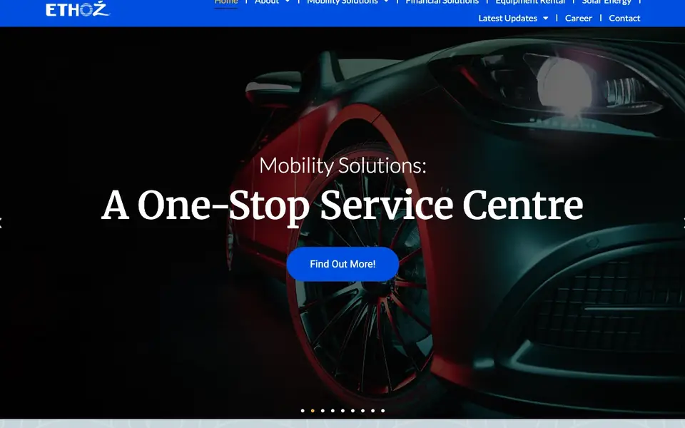 Ethoz Group website homepage, 4 Oct 2026