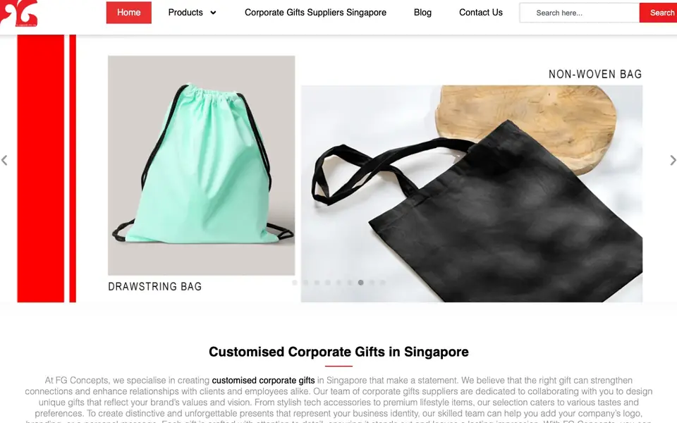 FG Concepts Private Limited website homepage, 4 Oct 2026