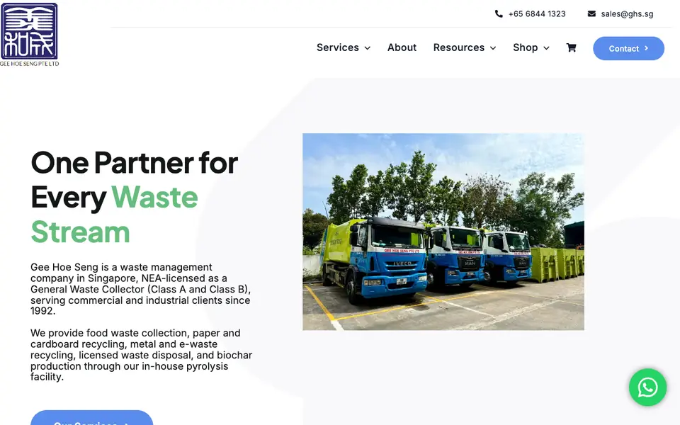Gee Hoe Seng website homepage, 4 Oct 2026