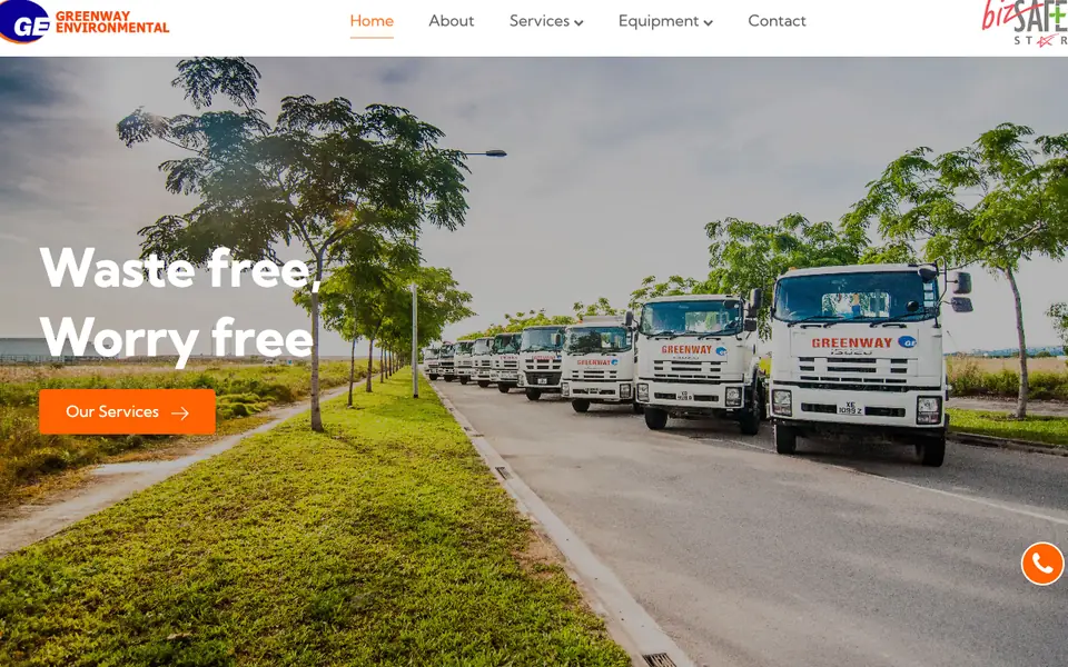 Greenway Environmental website homepage, 4 Oct 2026