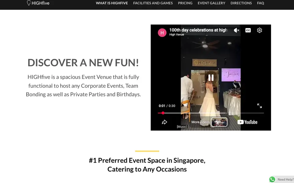 HIGHfive website homepage, 4 Oct 2026