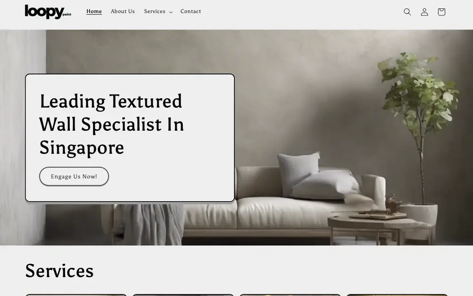 Loopy Paint website homepage, 4 Oct 2026