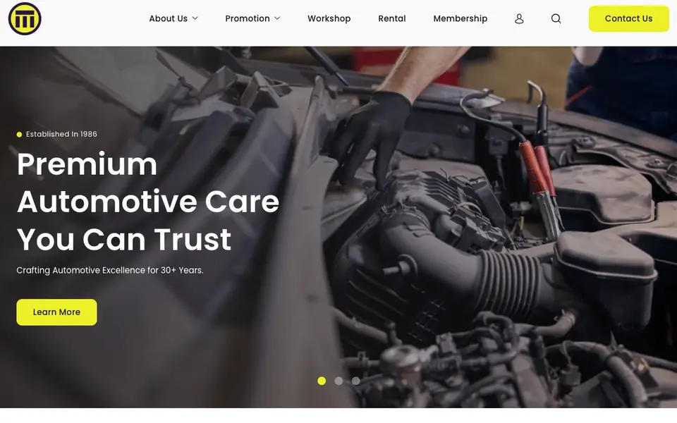 Mova Automotive website homepage, 4 Oct 2026