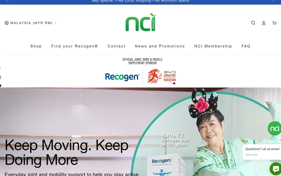 NCI Recogen website homepage, 4 Oct 2026