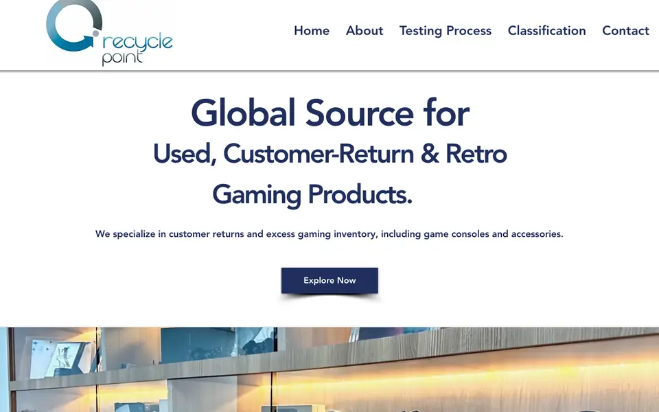 Recycle Point website homepage, 4 Oct 2026