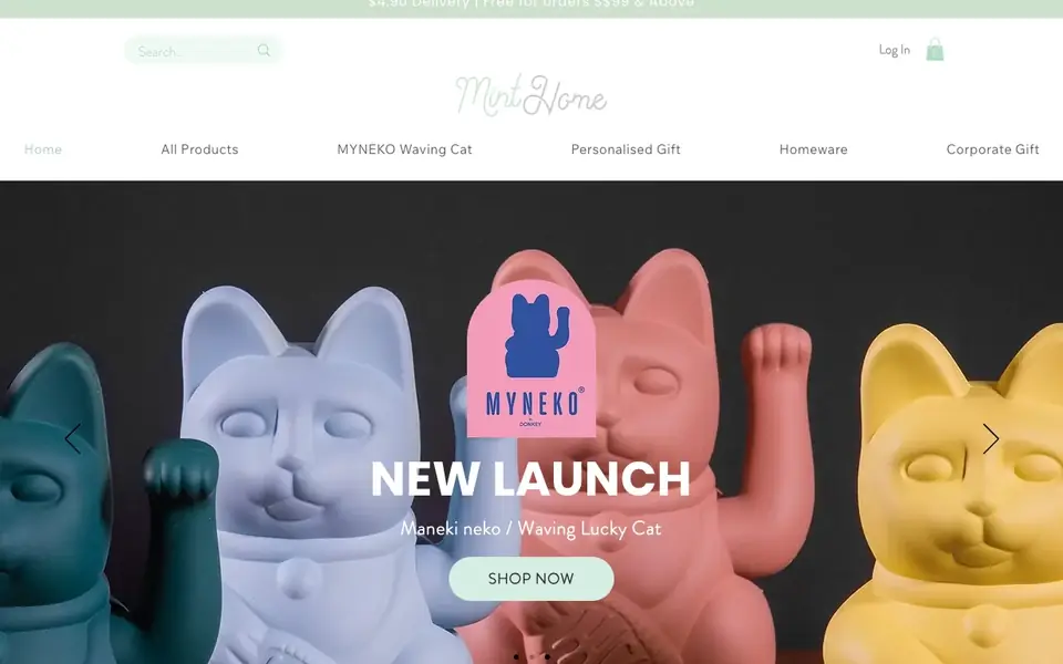 Mint Home website homepage, 4 Oct 2026