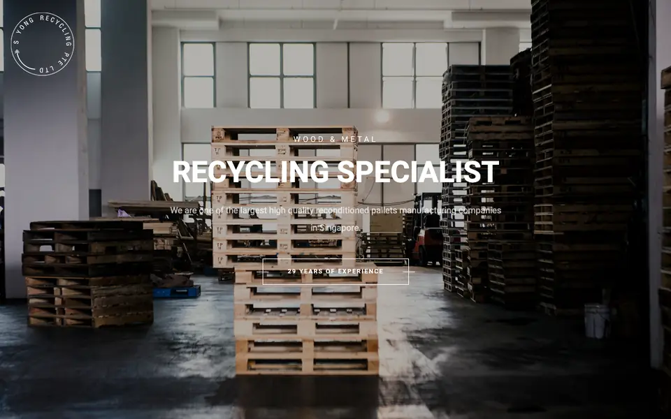 S YONG RECYCLING website homepage, 4 Oct 2026