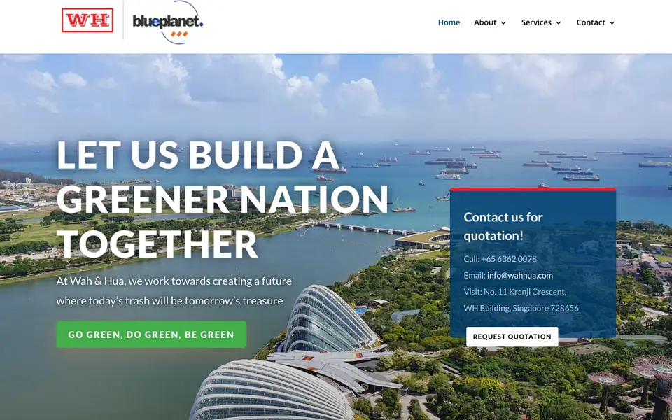 Wah & Hua website homepage, 4 Oct 2026