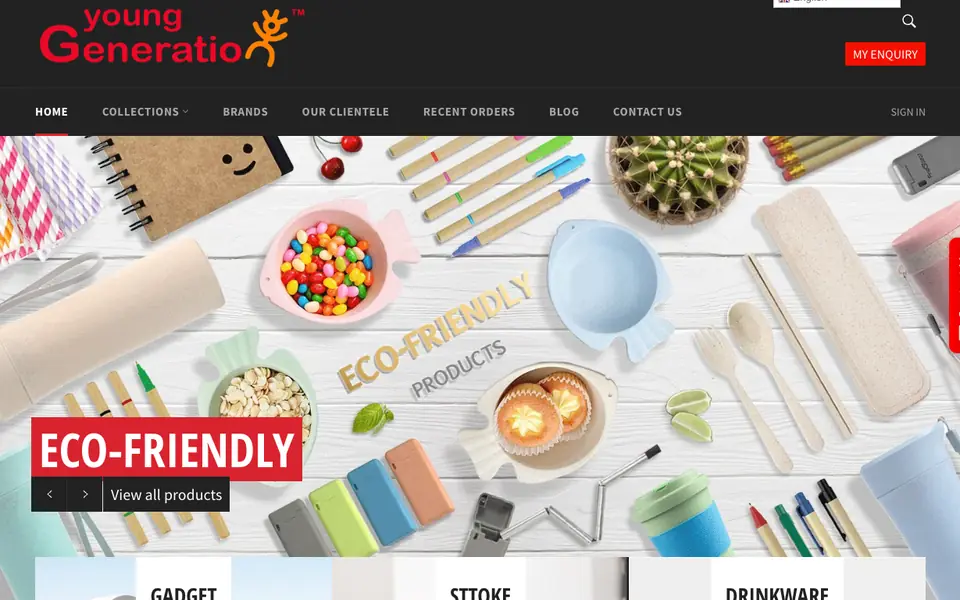Young Generation website homepage, 4 Oct 2026
